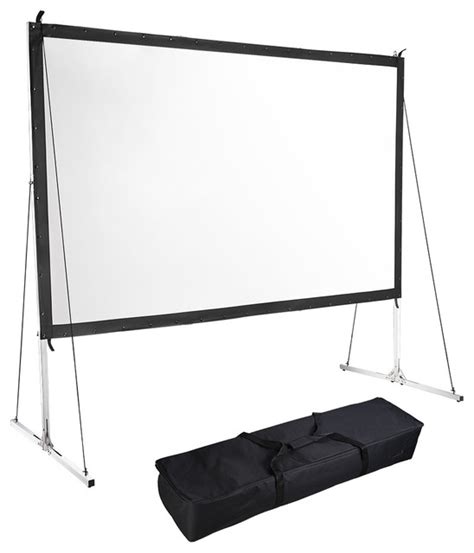 100 169 Hd Home Outdoor Folding Projector Screen Stand