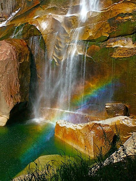 ~~afternoon Rainbow At Vernal Falls In Yosemite National Park