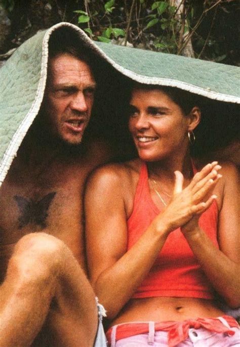 Steve Mcqueen And Ali Macgraw During The Production Of Papillon In