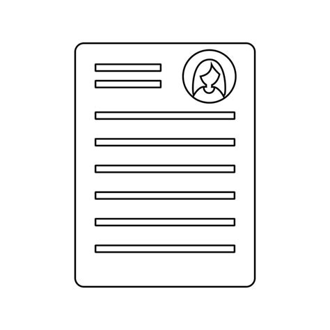 Outline Summary Icon Simple Style Illustration Isolated 5659540 Vector