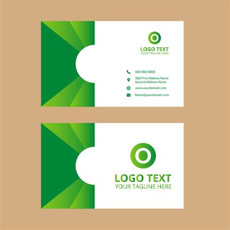 Uprinting offers cheap business cards printed in high quality. Green Business Card 25 - Download Free Vectors, Clipart ...