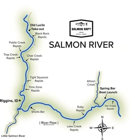 Salmon River Id Maps Salmon Raft Salmon River Rafting