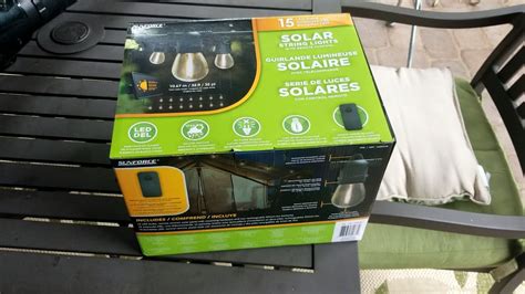 Sunforce Solar String Lights From Costco Youtube