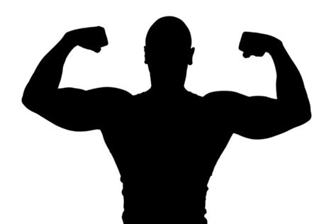 Muscle Man Silhouette Clip Art At Getdrawings Free Download