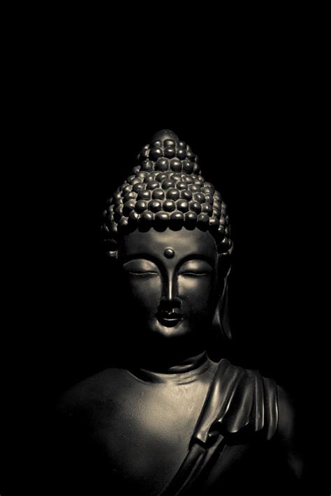Buddha Black Wallpaper Hd