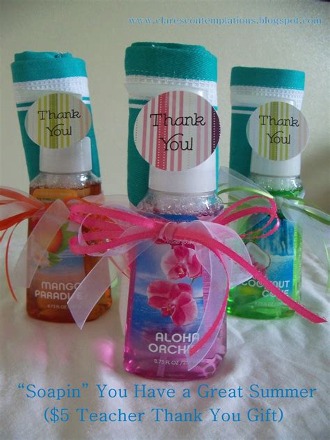 Gifts to say thank you ideas. Clare's Contemplations: Teacher Thank-You: Handsoap Set