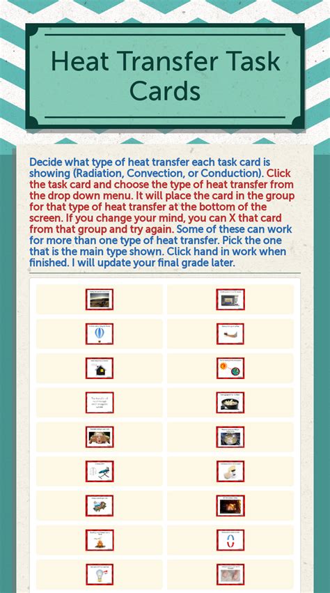Heat Transfer Task Cards Interactive Worksheet By Jessica Oates