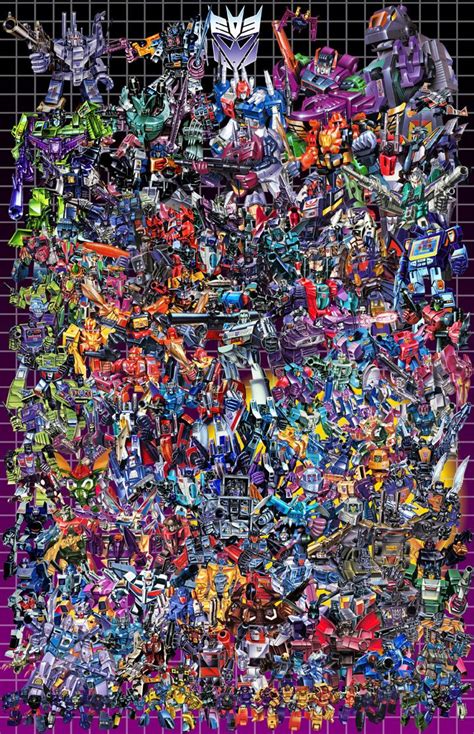 The Decepticons From All Times Transformers Art