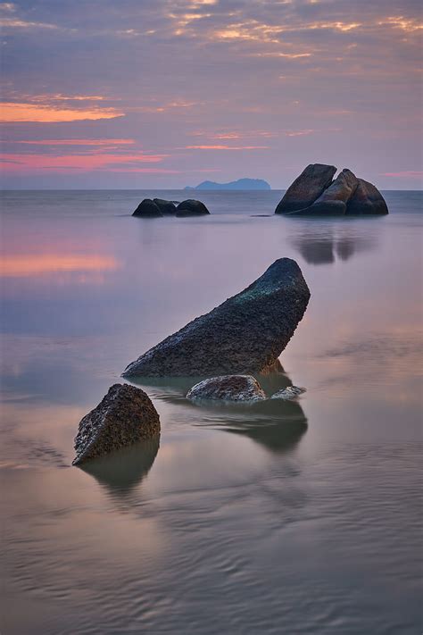 Rocks Stones Sea Horizon Sky Hd Phone Wallpaper Peakpx