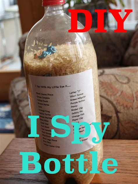 Art and craft projects for seniors. How to Make an "I Spy" Bottle | Nursing home crafts ...