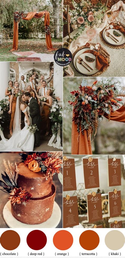 Terracotta Color Combination For Fall Weddings 1 Fab Mood Wedding