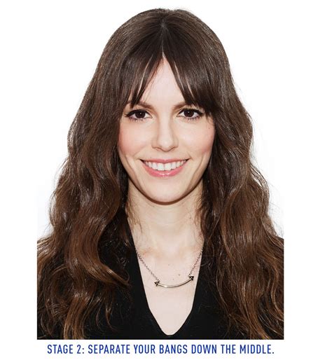 coiffure avec une frange trop longue