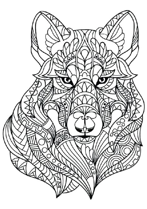 Mandala Wild Animals Coloring Pages