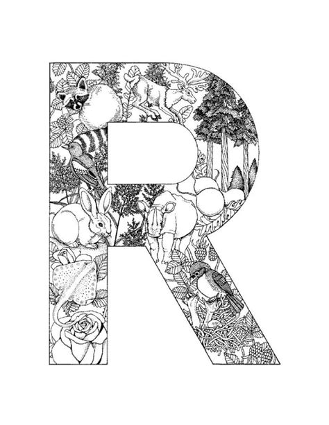 Find the letter n coloring page. Letter R Coloring Pages - GetColoringPages.com