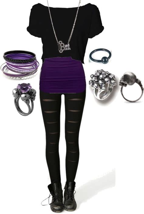 purple cute emo outfits scene outfits bad girl outfits rock outfits gothic outfits edgy