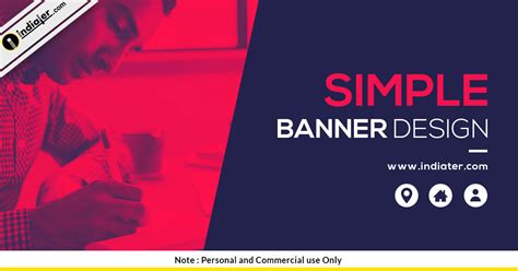 Free Simple Banner Design Psd Template Indiater