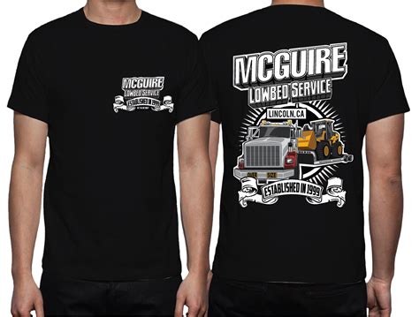 Free shipping on custom printed orders over you don't have to be a designer to create great looking shirts. Masculine, Colorful, Trucking Company T-shirt Design for a ...