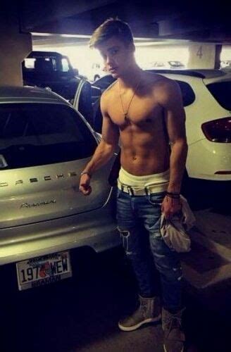 Shirtless Male Beefcake Handsome Frat Boy Jock In Jeans By Car Photo My Xxx Hot Girl