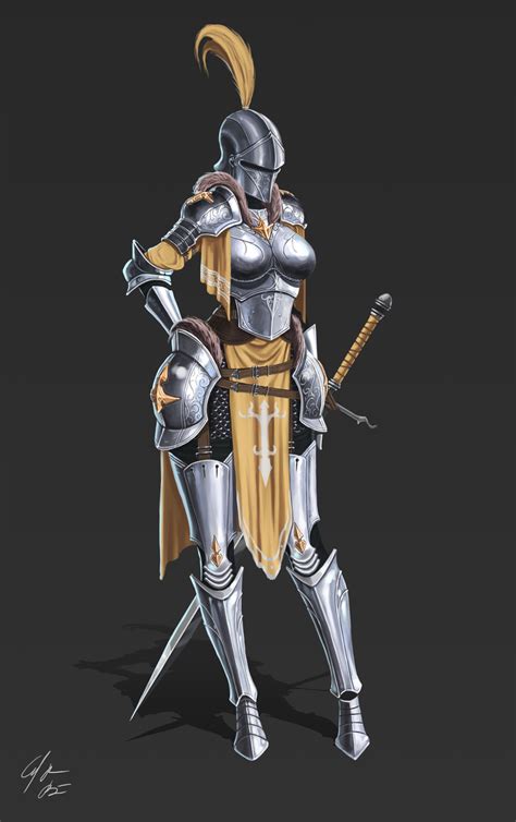 Female Knight Anime Characters Aunatullah Uzhma