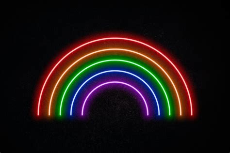 Rainbow Neon Signrainbow Neon Lightrainbow Led Signrainbow Etsy