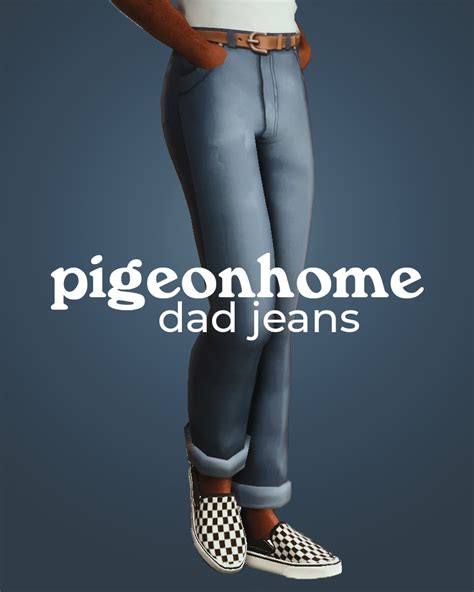 Dad Jeans By Pigeonhome S4cc Ts4cc Sims 4 Men Clothing Sims 4 Male