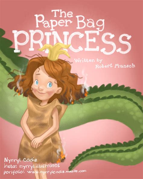 the paper bag princess svs learn march book cover on behance