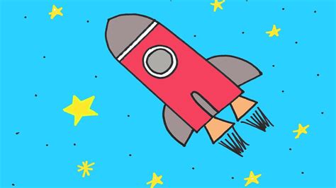 They are super easy and fun to do. How to Draw a Rocket Ship in Space Step-By-Step Drawing ...
