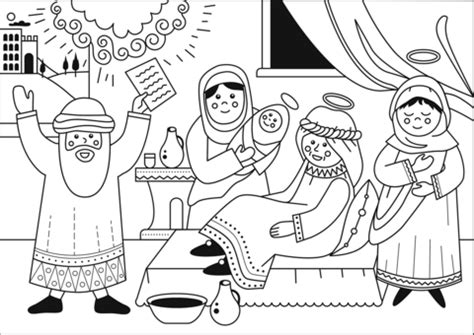 Download Birth of John the Baptist coloring page | Free Printable ...