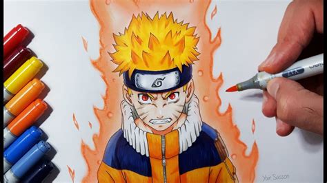 Drawing Naruto Uzumaki Jinchūriki Phase One