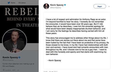 Sexgate Closeted Homosexual Kevin Spacey Apologizes For