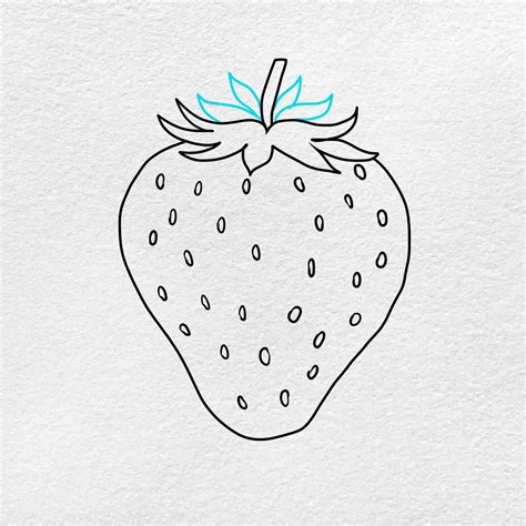 Strawberry Drawing For Kids Helloartsy