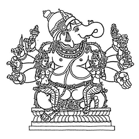 Hindu Gods And Goddesses Coloring Pages Coloring Pages