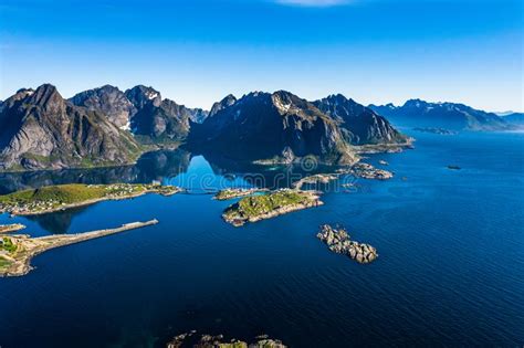Lofoten Is An Archipelago In The County Of Nordland Norway Stock Image