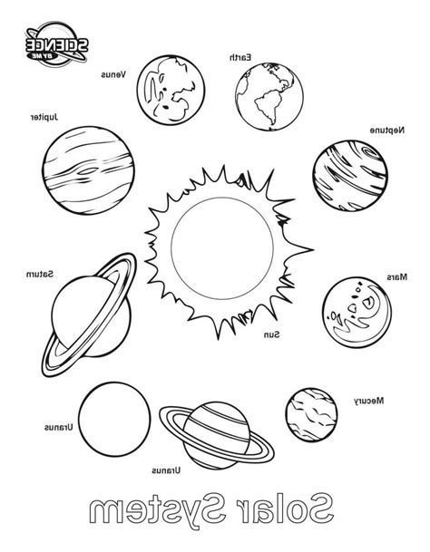Cute coloring pages of smiling cartoon characters of planets of. Solar System Worksheets For Kindergarten | Worksheets Free ...