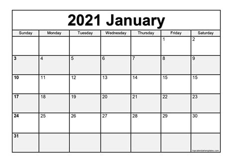 Free Printable Calendar January 2021 Printable Word Searches