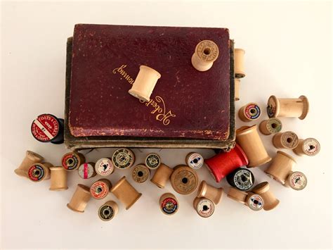 Vintage Empty Wooden Thread Spools From Vintagelinensplus On Etsy Studio
