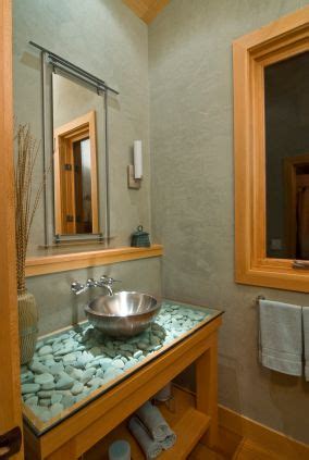 Made from natural river rock boulder, each handcrafted sink is unique in size, shape and finish, so no two sinks will look alike. River Rock Craft Ideas at Ideal Home Garden | Small ...