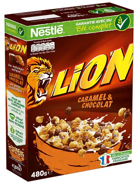 2 x nestle lion breakfast cereal bars 100g 3.5oz. Céréales LION Nestlé