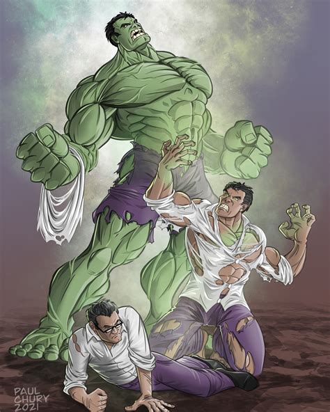 Artstation Bruce Banner Becoming The Hulk
