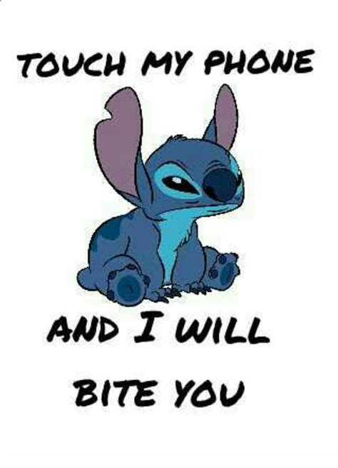 Stitch, Wallpaper, And Phone Image - Dont Touch My Phone Funny