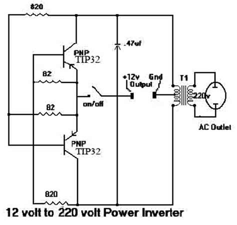 Rangkaian Sederhana Inverter 12v Dc 220v Ac Belajar Dan Berbagi Riset