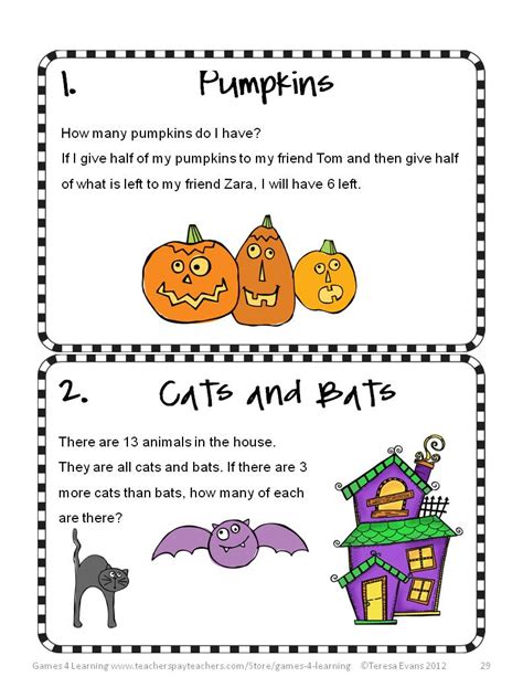 Halloween Brain Teasers Printable