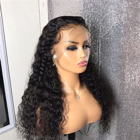 Water Wave Virgin Human Hair HD Lace Front Wig Pre Plucked With Baby