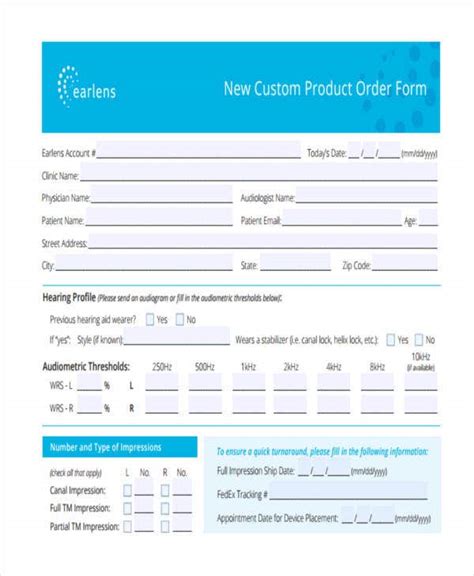 9 Product Order Forms Free Samples Examples Format Download Free