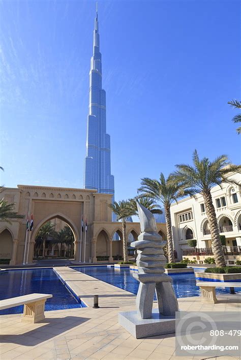 Burj Khalifa And The Palace Stock Photo