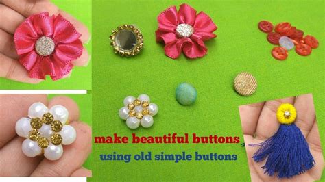 How To Make Fancy Buttons At Home Youtube