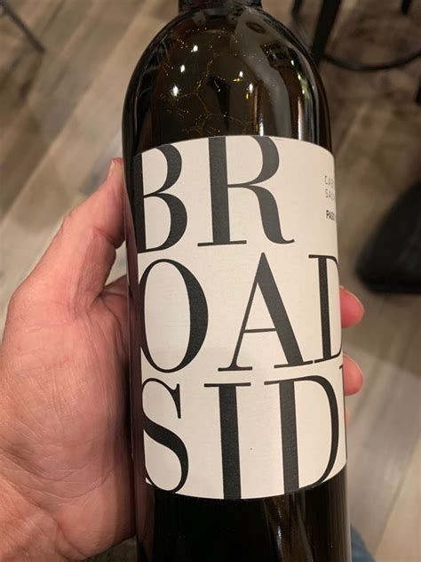 2017 Broadside Cabernet Sauvignon Usa California Central Coast Paso