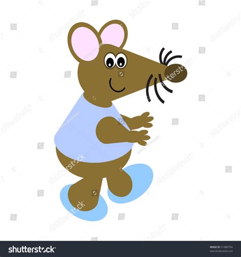 Cartoon Happy Dancing Mouse Stock Vector Royalty Free 31889704