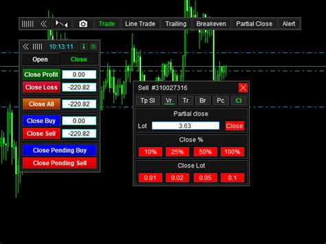 Metatraderマーケットの中でmetatrader 4のための「tradepanel Mt4」トレーディングユーティリティ を購入する