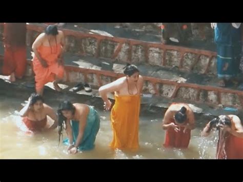 Ganga Bath Ganga Snan Ganga Mey Snan Open Bathing Holy Bathing In Nepal River Openvideo